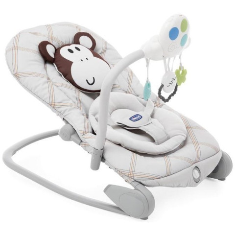 Крісло - гойдалка Chicco Balloon 0-18kg Birch/Monkey Крісло - гойдалка Chicco Balloon 0-18kg Birch/Monkey