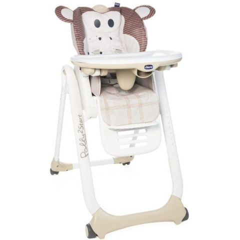 Стульчик для кормления Chicco Polly 2 Start Monkey