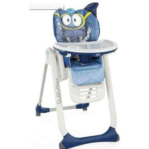 Стільчик для годування Chicco Polly 2 Start Shark Стільчик для годування Chicco Polly 2 Start Shark