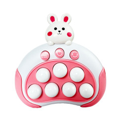 Электронная приставка консоль Quick Push Game приставка игры Pop It антистресс тик ток игрушка Cute Rabbit White/Rose Электронная приставка консоль Quick Push Game приставка игры Pop It антистресс тик ток игрушка Cute Rabbit White/Rose