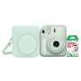 Набор камера моментальной печати Fujifilm Instax Mini 12 Green + чехол + фотопленка 10 шт Набор камера моментальной печати Fujifilm Instax Mini 12 Green + чехол + фотопленка 10 шт