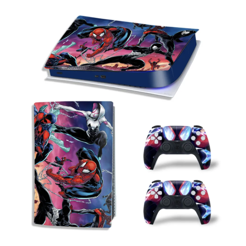 Вінілова наклейка для Sony PlayStation PS5 Spiderman Two 360 Вінілова наклейка для Sony PlayStation PS5 Spiderman Two 360