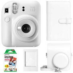 Набір камера моментального друку Fujifilm Instax Mini 12 White + чохол + фотоплівка 20 шт + фотоальбом 108 + фоторамка Набір камера моментального друку Fujifilm Instax Mini 12 White + чохол + фотоплівка 20 шт + фотоальбом 108 + фоторамка