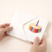 Подарочная поздравительная открытка «Happy Birthday» с объемным тортом внутри Подарочная поздравительная открытка «Happy Birthday» с объемным тортом внутри