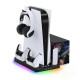 Зарядна док-станція з охолодженням та RGB підсвічуванням для Playstation 5 Digital/Disc edition