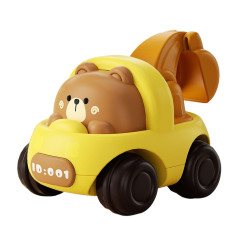 Машинка з мультяшним ведмедиком Yellow Машинка з мультяшним ведмедиком Yellow