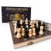 Набор 3 в 1 для игры в шахматы, шашки и нарды, Chesse & Checkers 38х38 см
