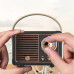 Портативная колонка Bluetooth водонепроницаемая в стиле ретро Black Портативная колонка Bluetooth водонепроницаемая в стиле ретро Black