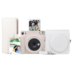 Набір камера моментального друку Fujifilm Instax Square SQ 1 White + Чохол + Фотоальбом + Фотоплівка 10шт