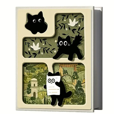Фотоальбом для Fujifilm Instax Mini 12/11/90/99/7+/9/EVO/Link/Liplay на 200 фотографій Cat with book