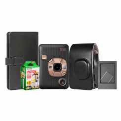 Набор камера моментальной печати Fujifilm Instax Mini LiPlay Black + чехол + фотоальбом + фотопленка + фоторамка