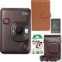 Набір камера моментального друку Fujifilm Instax Mini LiPlay Brown + чохол + фотоальбом 108 + фотоплівка 10 шт + фоторамка