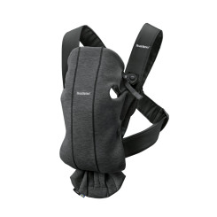 Сумка-кенгуру Baby Bjorn Mini 3D Jersey Gray-black