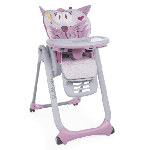 Стульчик для кормления Chicco Polly 2 Start Miss Pink