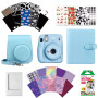 Камера моментального друку Fujifilm Instax Mini 11 Blue + Чохол + Фотоальбом 128 + Фотоплівка 20 шт + Фоторамка + Наклейки 30 шт