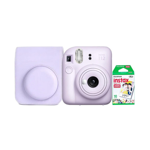Набор камера моментальной печати Fujifilm Instax Mini 12 Purple + чехол + фотопленка 10 шт Набор камера моментальной печати Fujifilm Instax Mini 12 Purple + чехол + фотопленка 10 шт