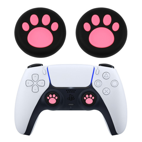 Силиконовые накладки на стик для геймпадов PS5/PS4/Xbox One/Series S/Series X/Switch Pro 2 шт Paw2 Black/Pink