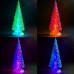 Ночник декоративный новогодний с RGB подсветкой в разных цветах, Елка (случайный цвет) 15 см