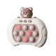 Электронная приставка консоль Quick Push Game приставка игры Pop It антистресс тик ток игрушка Bear (Цвет: С)