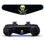 Виниловая наклейка на LED-панель Lightbar геймпада PS4 DATA FROG, декоративная пленка для DualShock 4, совместима с PS4/Slim/Pro Череп