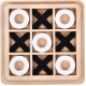 Деревянная игрушка Монтессори Крестики нолики Black/white
