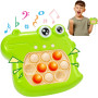 Электронная приставка консоль Quick Push Game приставка игры Pop It антистресс тик ток игрушка Green Dinosaur