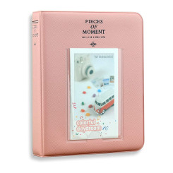 Фотоальбом для Fujifilm Instax Mini, Liplay, Polaroid 300, Z2300, SHARE SP-1, SP-2, link, light pink 64 Фотоальбом для Fujifilm Instax Mini, Liplay, Polaroid 300, Z2300, SHARE SP-1, SP-2, link, light pink 64