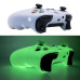 Силиконовый чехол для контроллера геймпада Xbox Series X/S, с накладками на стик (2шт), светящийся в темноте, Белый/Зеленый Силиконовый чехол для контроллера геймпада Xbox Series X/S, с накладками на стик (2шт), светящийся в темноте, Белый/Зеленый