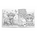 Книга раскраска Шотландские коровы 20×20 см, 24 милых рисунка для детей