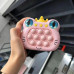 Електронна приставка консоль Quick Push Game приставка гри Pop It антистрес тик струм іграшка Cat Pink