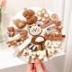 Набір дитячих шпильок Kawaii 14 шт Brown/White Набір дитячих шпильок Kawaii 14 шт Brown/White