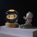 Декоративный 3D ночник хрустальный шар Saturns Декоративный 3D ночник хрустальный шар Saturns