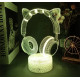 3D светодиодный ночник для игровой комнаты Headphones 7 colors 3D светодиодный ночник для игровой комнаты Headphones 7 colors