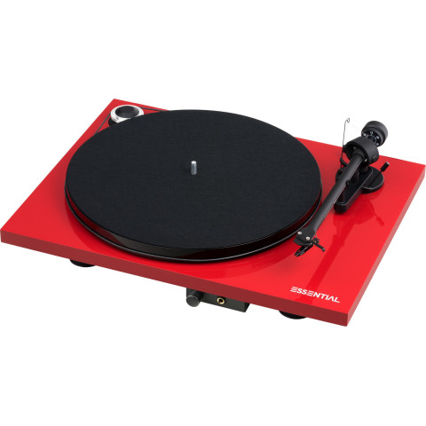 Граммофон Pro-Ject Essential III HP HP OM 10 High Gloss Red Граммофон Pro-Ject Essential III HP HP OM 10 High Gloss Red