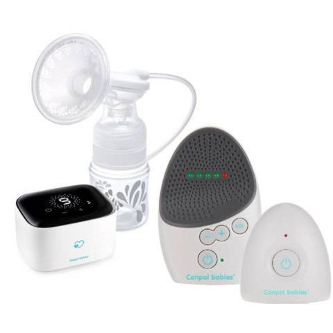 Молокоотсос электрический Canpol Babies 12/207 + электронная няня Easystart 77/100