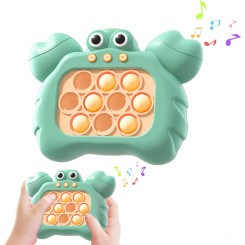 Электронная приставка консоль Quick Push Game приставка игры Pop It антистресс тик ток игрушка Crab Green Электронная приставка консоль Quick Push Game приставка игры Pop It антистресс тик ток игрушка Crab Green