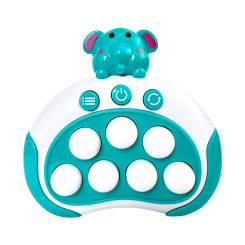 Электронная приставка консоль Quick Push Game приставка игры Pop It антистресс тик ток игрушка Elephant White/Blue Электронная приставка консоль Quick Push Game приставка игры Pop It антистресс тик ток игрушка Elephant White/Blue