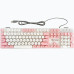 Дротова клавіатура SKYLION H300 з підсвічуванням White/Pink