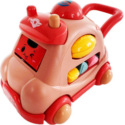 Машинка детская: подсветка, мелодия, пальчиковые мини-игры Pink