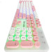 Дротова клавіатура SKYLION H300 з підсвічуванням White/Pink