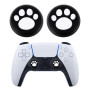 Силиконовые накладки на стик для геймпадов PS5/PS4/Xbox One/Series S/Series X/Switch Pro 2 шт Paw2 Black/White