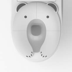 Складное детское сиденье для унитаза «Little Bear» с противоскользящим покрытием, Белый