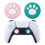 Силіконові накладки на стик для геймпадів PS5/PS4/Xbox One/Series S/Series X/Switch Pro 2 шт Paw2 Green/Pink