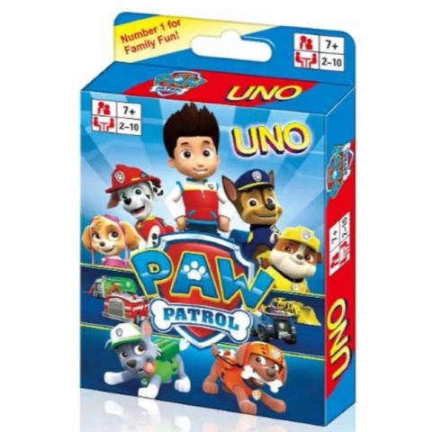Настольная игра UNO щенячий патруль Paw Patrol 108 карт Настольная игра UNO щенячий патруль Paw Patrol 108 карт