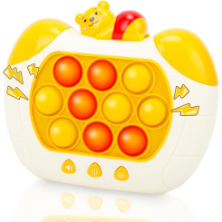 Электронная приставка консоль Quick Push Game приставка игры Pop It антистресс тик ток игрушка Winnie Pooh White/Orange Электронная приставка консоль Quick Push Game приставка игры Pop It антистресс тик ток игрушка Winnie Pooh White/Orange