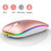 Беспроводная мышь Bluetooth перезаряжаемая с RGB подсветкой 2,4 ГГц Rose Gold Беспроводная мышь Bluetooth перезаряжаемая с RGB подсветкой 2,4 ГГц Rose Gold