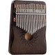 Портативный музыкальный инструмент Калимба, 17 клавиш Dark Brown
