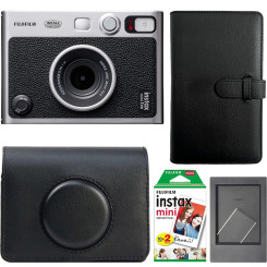 Набір камера моментального друку Fujifilm Instax Mini Evo Hybrid Black + чохол + фотоплівка 20 шт + фотоальбом 108 + фоторамка Набір камера моментального друку Fujifilm Instax Mini Evo Hybrid Black + чохол + фотоплівка 20 шт + фотоальбом 108 + фоторамка