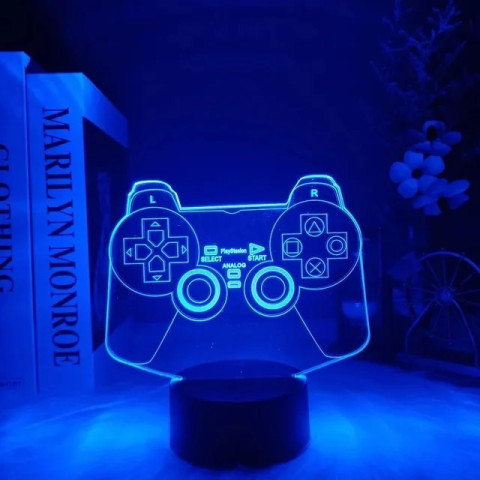3D світлодіодний нічник для ігрової кімнати Gamepad