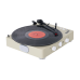 Портативный Виниловый проигрыватель Gadhouse Brad Retro MK ll Ivory Портативный Виниловый проигрыватель Gadhouse Brad Retro MK ll Ivory